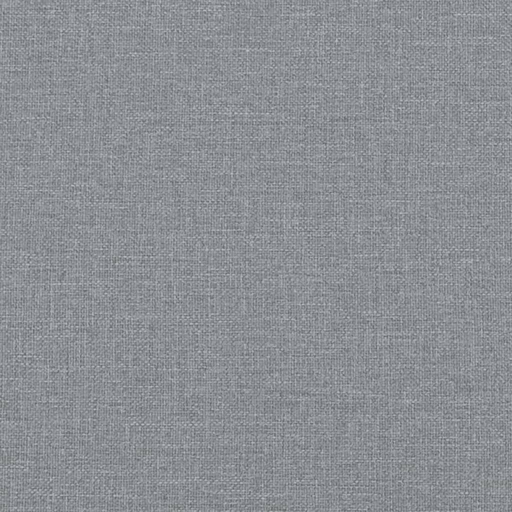 Poggiapiedi Grigio Chiaro 70x55x41 cm in Tessuto 349303