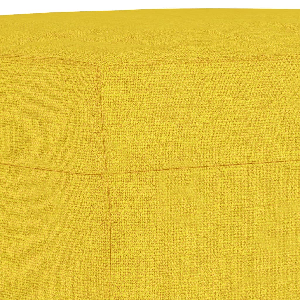 Poggiapiedi Giallo Chiaro 70x55x41 cm in Tessuto cod mxl 63879