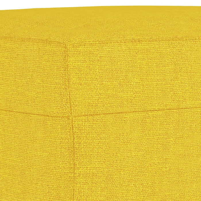 Poggiapiedi Giallo Chiaro 70x55x41 cm in Tessuto cod mxl 63879