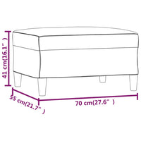 Poggiapiedi Giallo Chiaro 70x55x41 cm in Tessuto cod mxl 63879