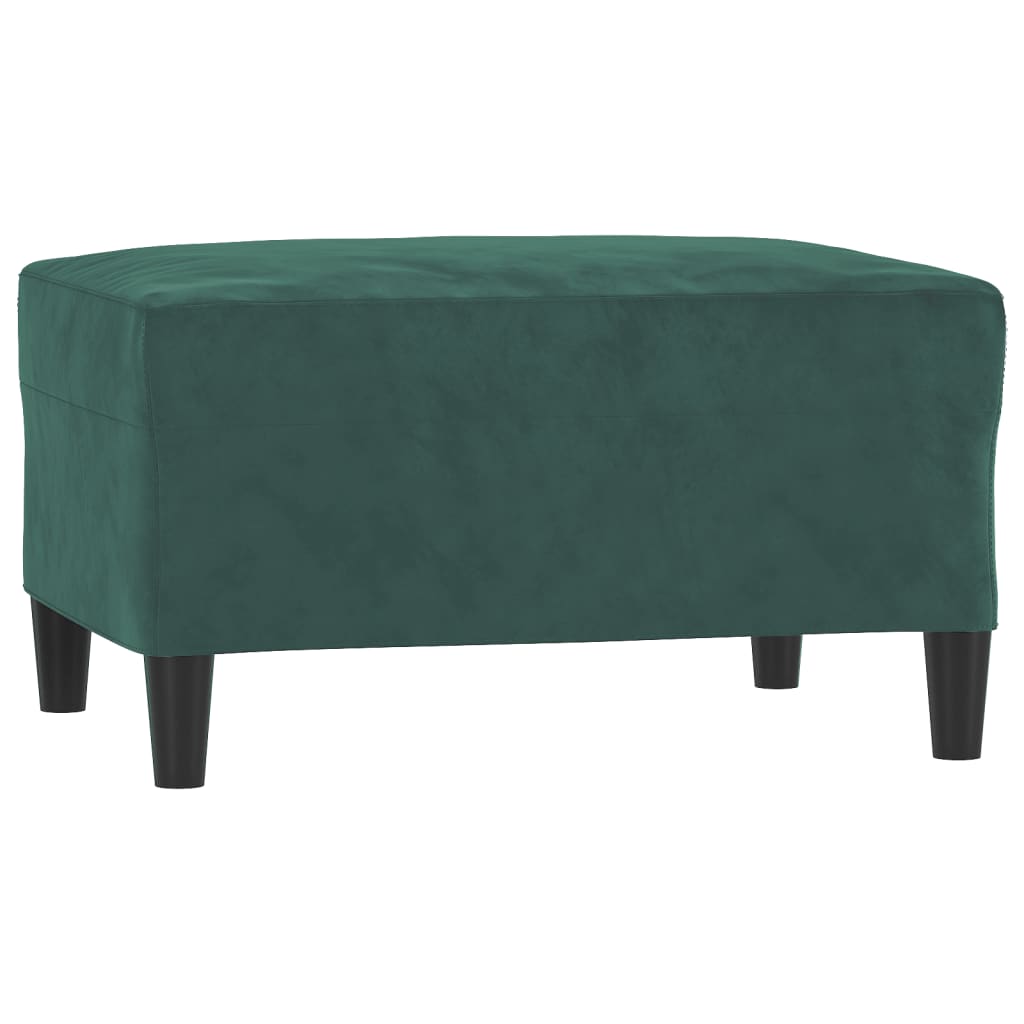 Poggiapiedi Verde Scuro 70x55x41 cm in Vellutocod mxl 102571