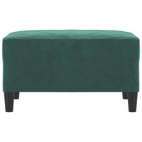 Poggiapiedi Verde Scuro 70x55x41 cm in Vellutocod mxl 102571