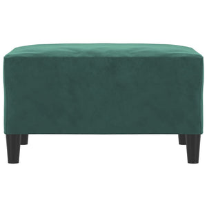 Poggiapiedi Verde Scuro 70x55x41 cm in Vellutocod mxl 102571