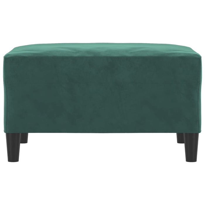 Poggiapiedi Verde Scuro 70x55x41 cm in Vellutocod mxl 102571