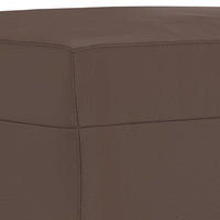 Poggiapiedi Marrone 60x50x41 cm in Similpelle 349337