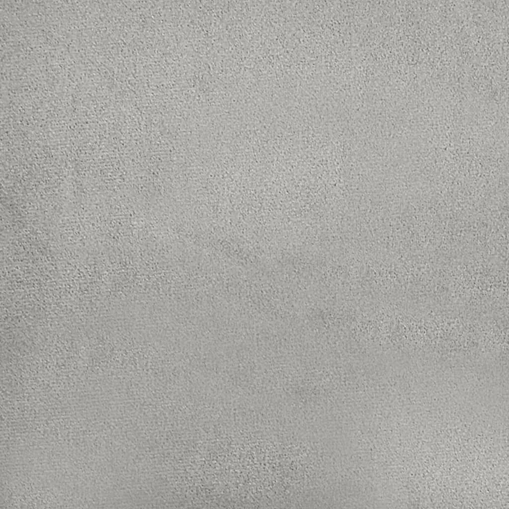 Poggiapiedi Grigio Chiaro 60x50x41 cm in Tessuto Microfibra 349342