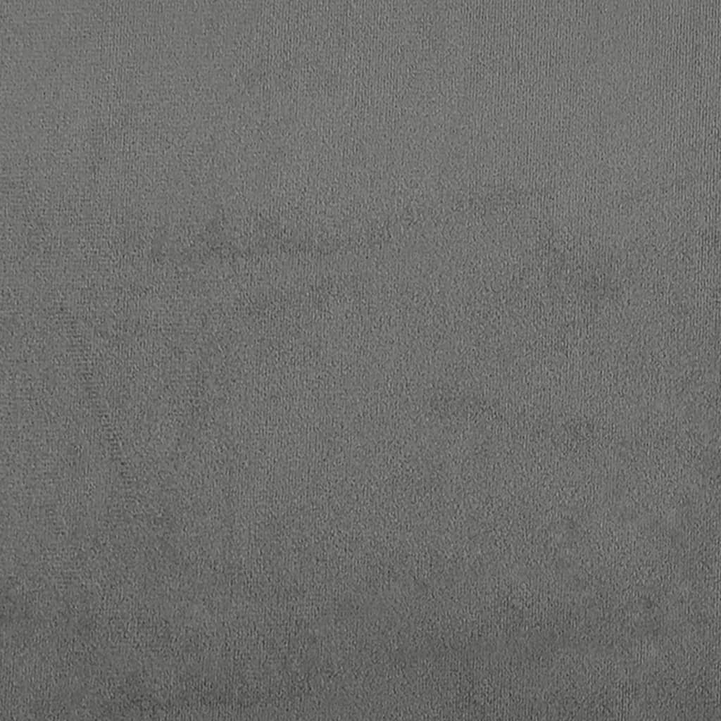 Poggiapiedi Grigio Scuro 70x55x41 cm in Tessuto Microfibra 349363