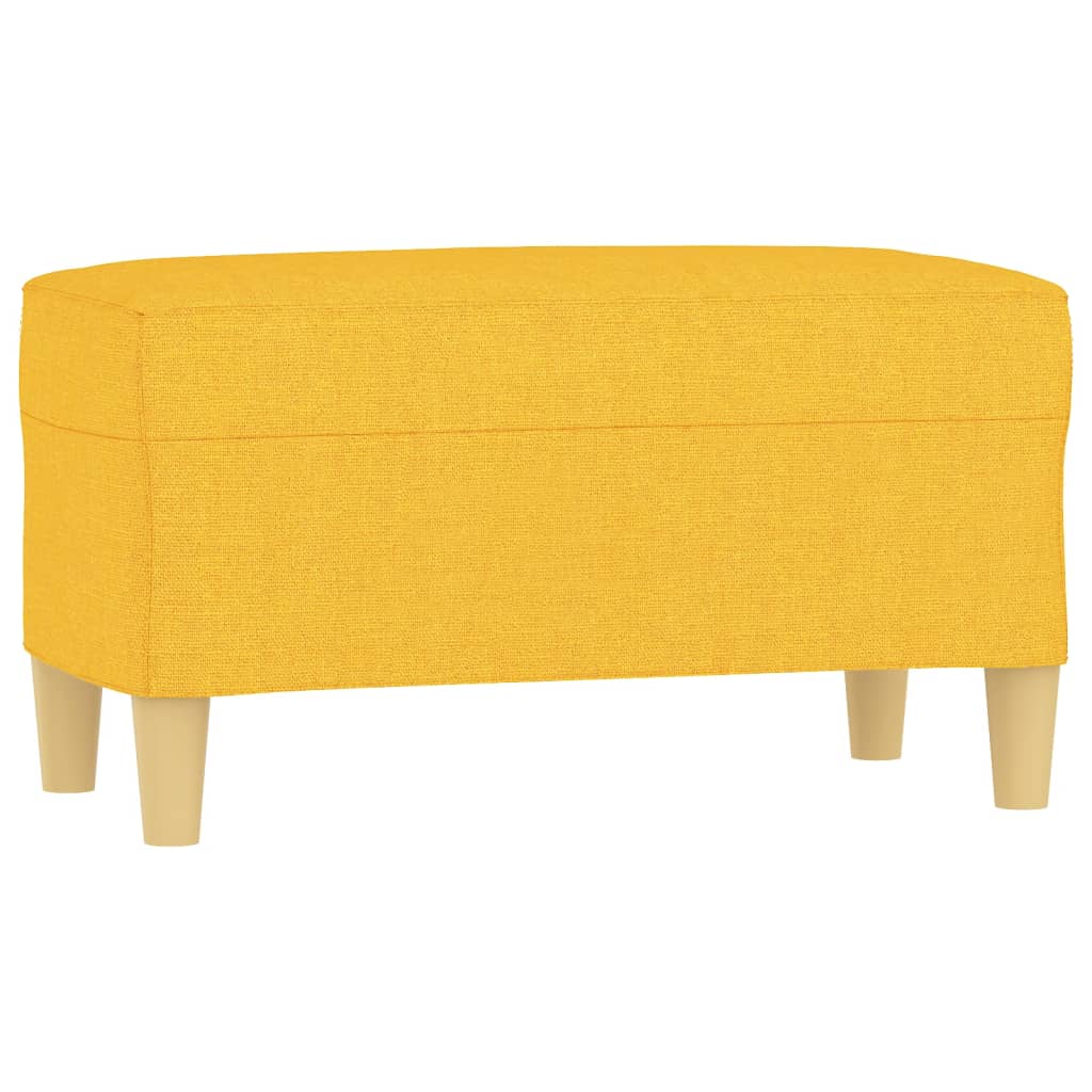 Panca Giallo Chiaro 70x35x41 cm in Tessuto cod mxl 60315