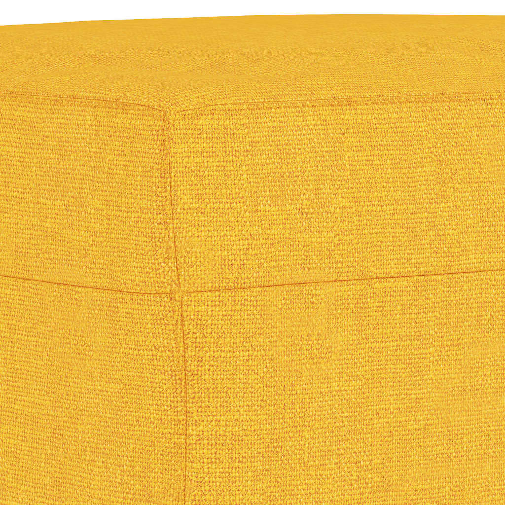 Panca Giallo Chiaro 70x35x41 cm in Tessuto 349372