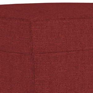 Panca Rosso Vino 70x35x41 cm in Tessuto cod mxl 63908