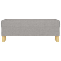 Panca Grigio chiaro 100x35x41 cm in Tessuto 349375