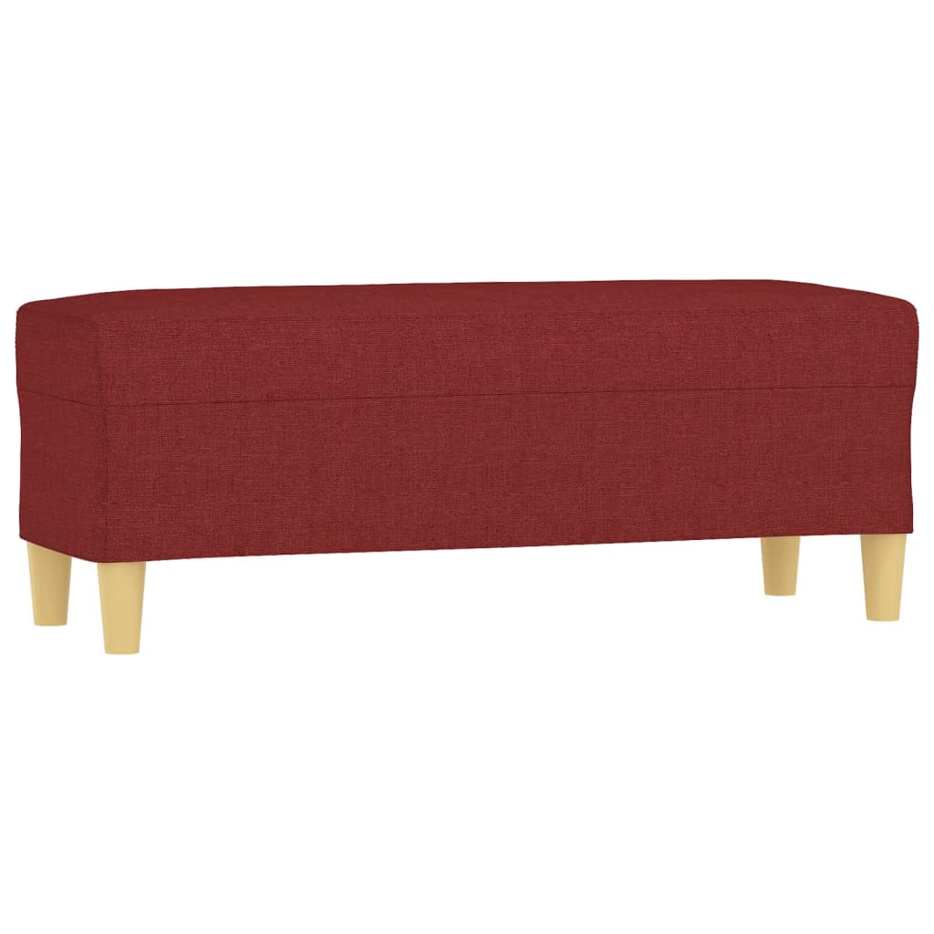 Panca Rosso Vino 100x35x41 cm in Tessuto cod mxl 69629