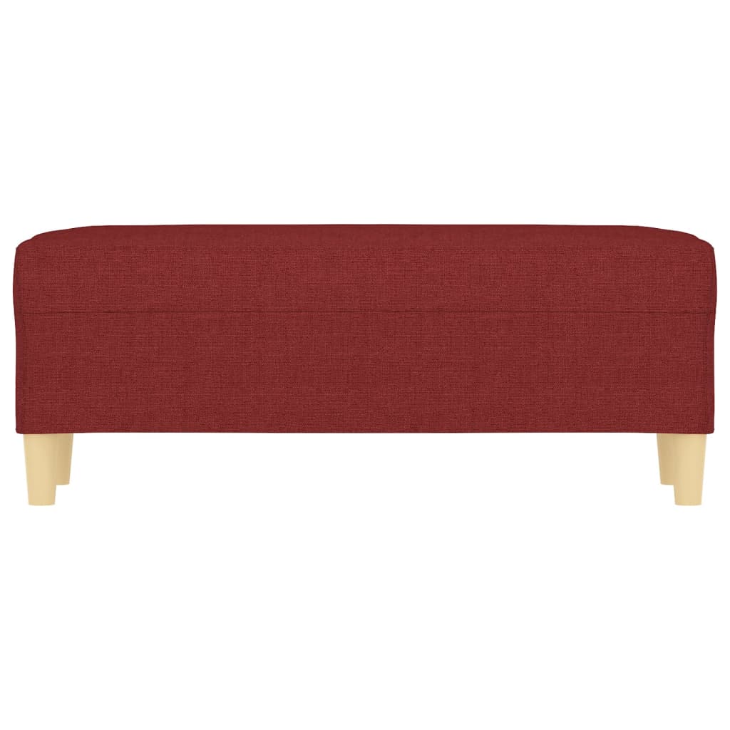 Panca Rosso Vino 100x35x41 cm in Tessuto cod mxl 69629