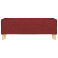 Panca Rosso Vino 100x35x41 cm in Tessuto cod mxl 69629