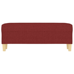 Panca Rosso Vino 100x35x41 cm in Tessuto cod mxl 69629