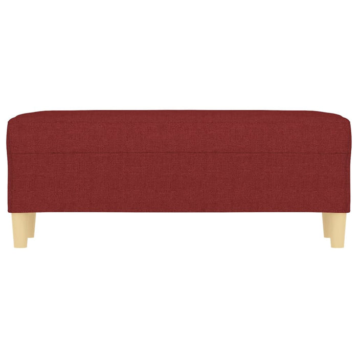 Panca Rosso Vino 100x35x41 cm in Tessuto cod mxl 69629