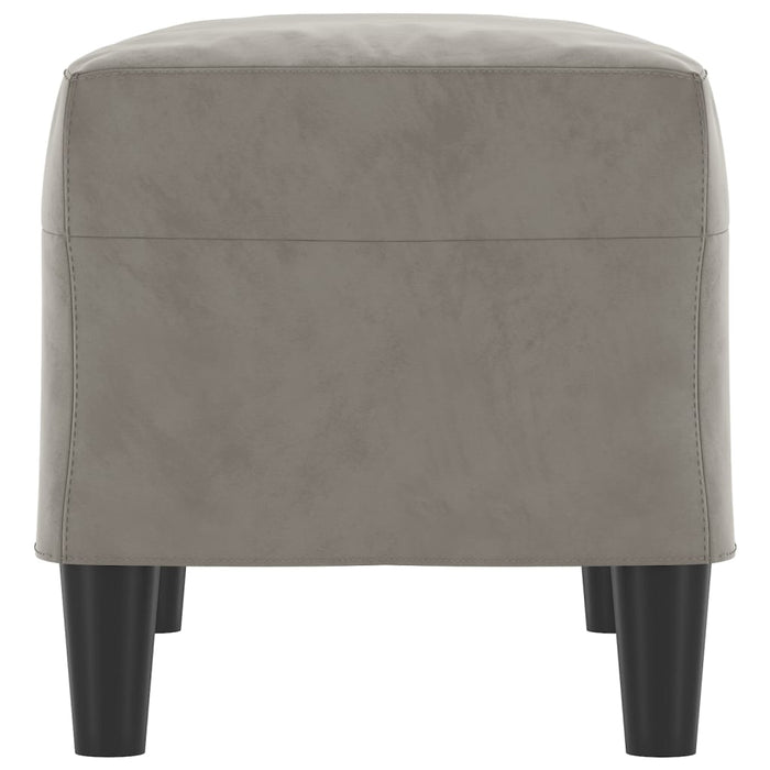 Panca Grigio Chiaro 70x35x41 cm in Velluto 349397