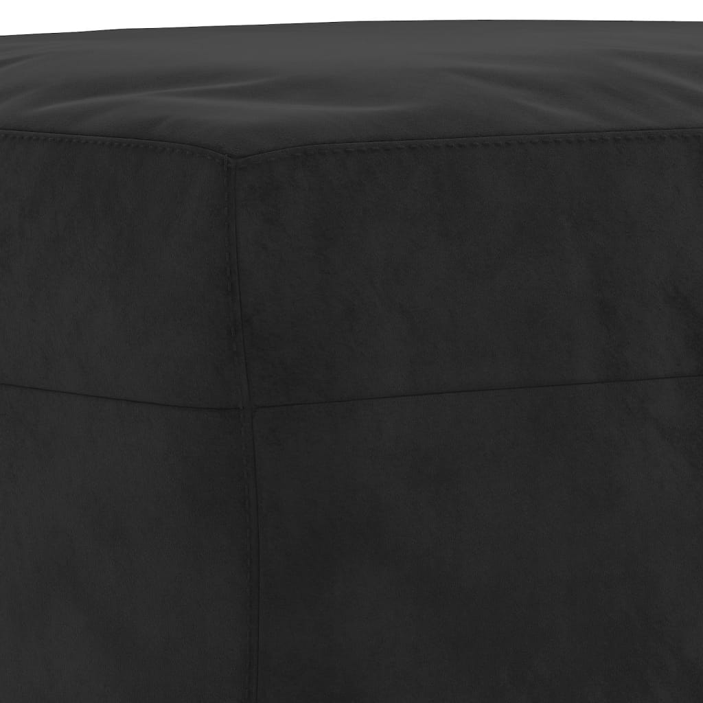 Panca Nera 70x35x41 cm in Velluto cod mxl 73957