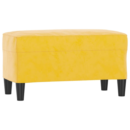 Panca Giallo 70x35x41 cm in Velluto 349403