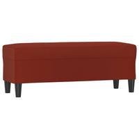 Panca Rosso Vino 100x35x41 cm in Similpelle 349419