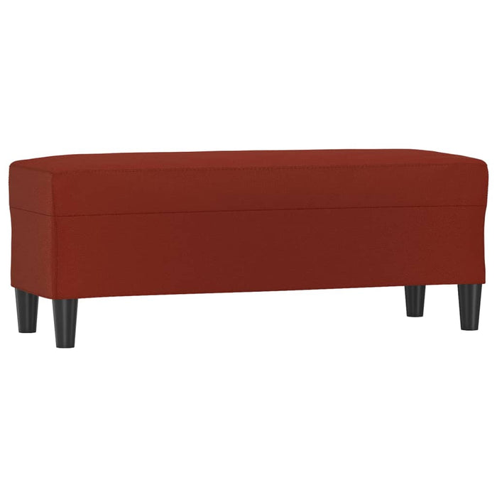 Panca Rosso Vino 100x35x41 cm in Similpelle 349419