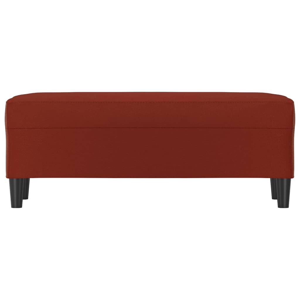 Panca Rosso Vino 100x35x41 cm in Similpelle 349419