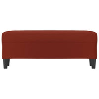 Panca Rosso Vino 100x35x41 cm in Similpelle 349419