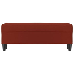 Panca Rosso Vino 100x35x41 cm in Similpelle 349419