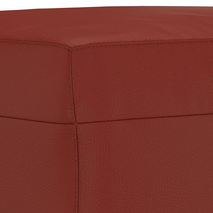 Panca Rosso Vino 100x35x41 cm in Similpelle 349419