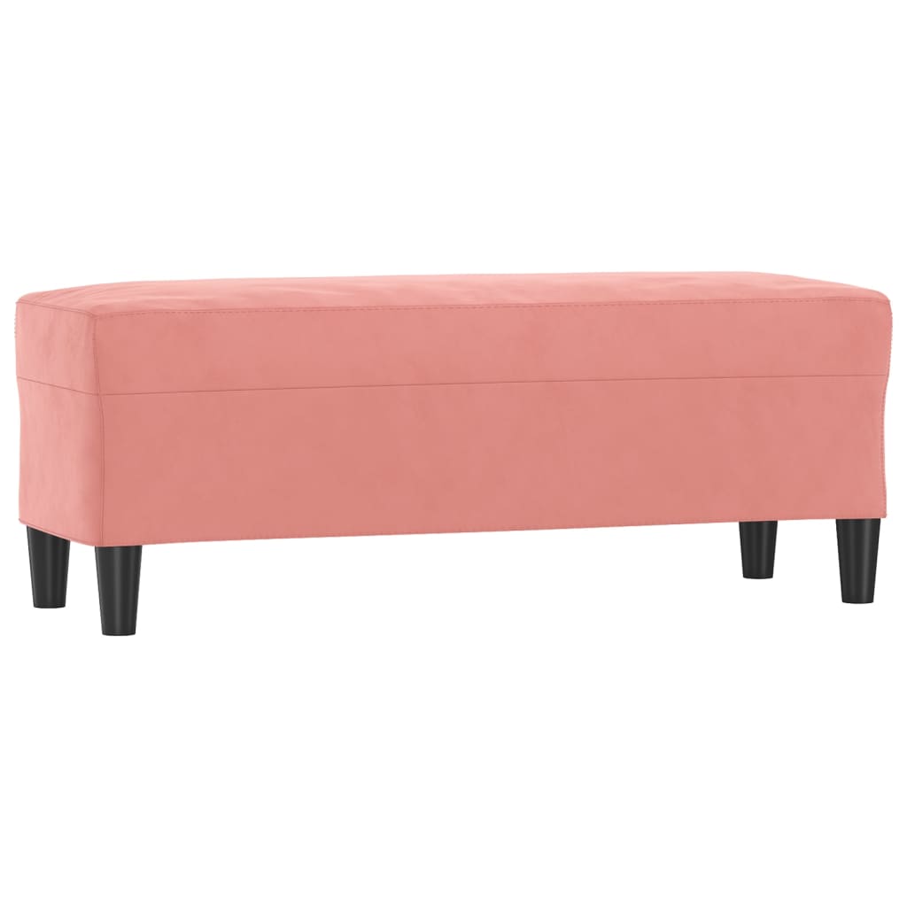 Panca rosa 100x35x41 cm in Velluto cod mxl 65302