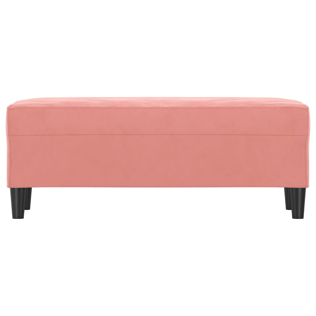 Panca rosa 100x35x41 cm in Velluto cod mxl 65302