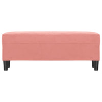 Panca rosa 100x35x41 cm in Velluto 349424