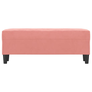 Panca rosa 100x35x41 cm in Velluto 349424