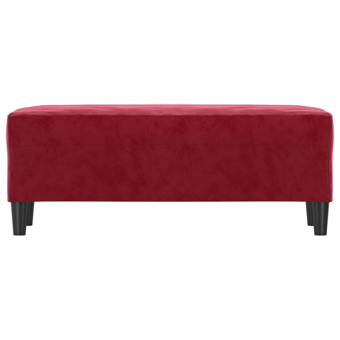 Panca Rosso Vino 100x35x41 cm in Velluto 349425