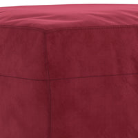 Panca Rosso Vino 100x35x41 cm in Velluto 349425