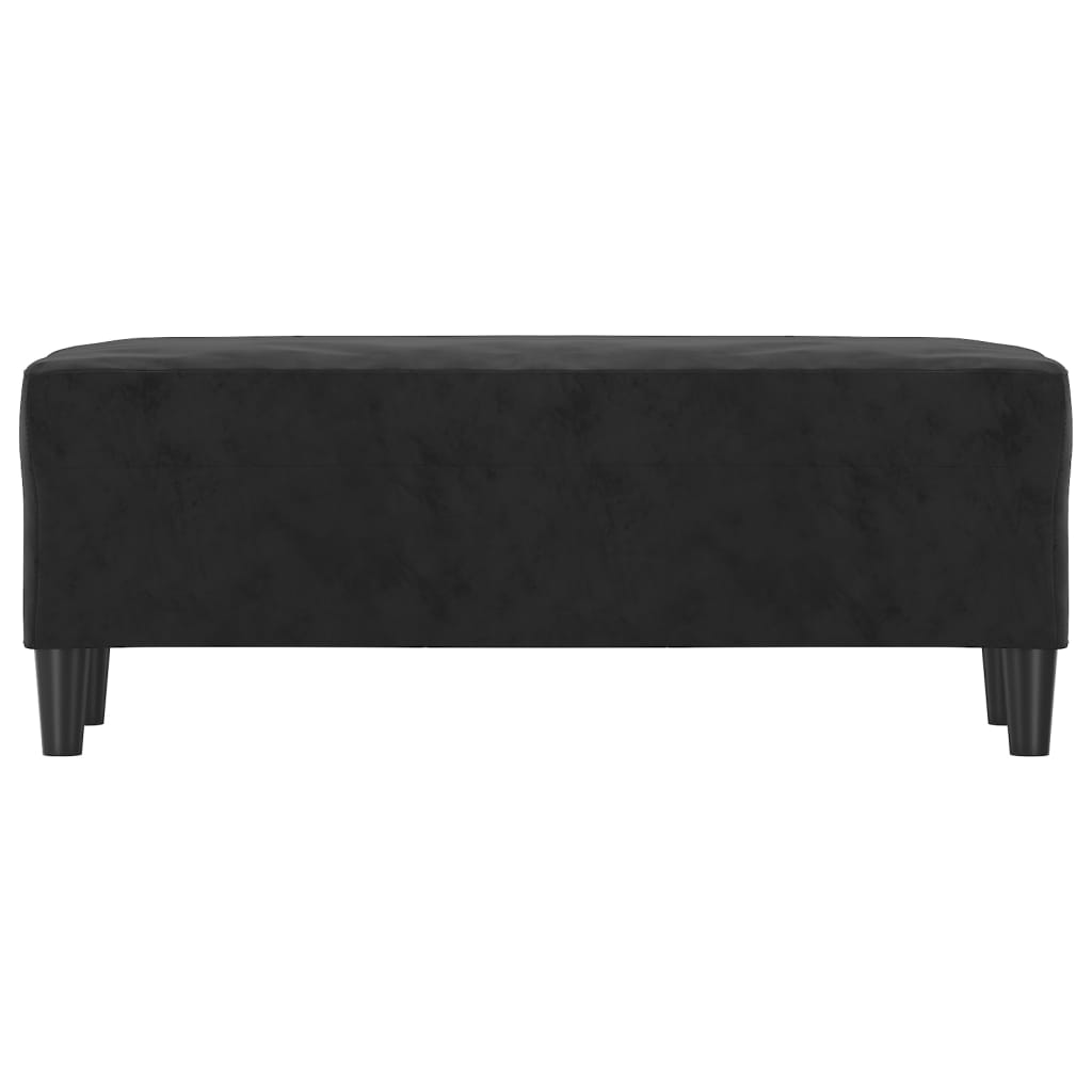 Panca Nero 100x35x41 cm in Velluto 349426