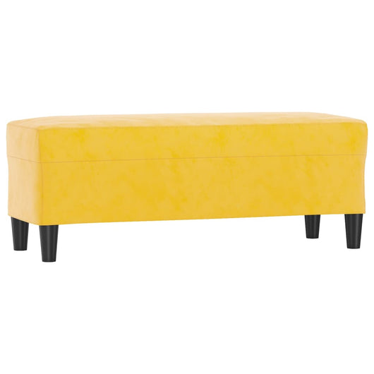 Panca giallo 100x35x41 cm in Velluto cod mxl 69482