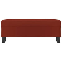 Panca Rosso Vino 100x35x41 cm in Similpelle 349463