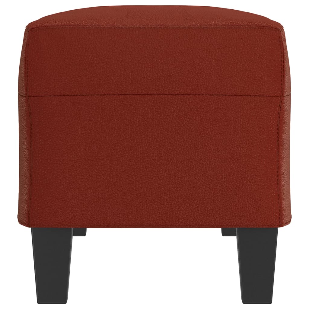 Panca Rosso Vino 100x35x41 cm in Similpelle 349463