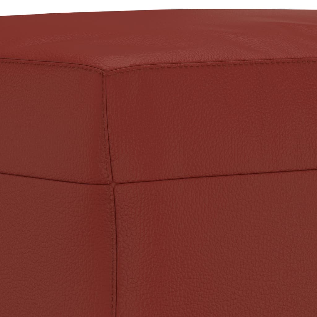 Panca Rosso Vino 100x35x41 cm in Similpelle 349463