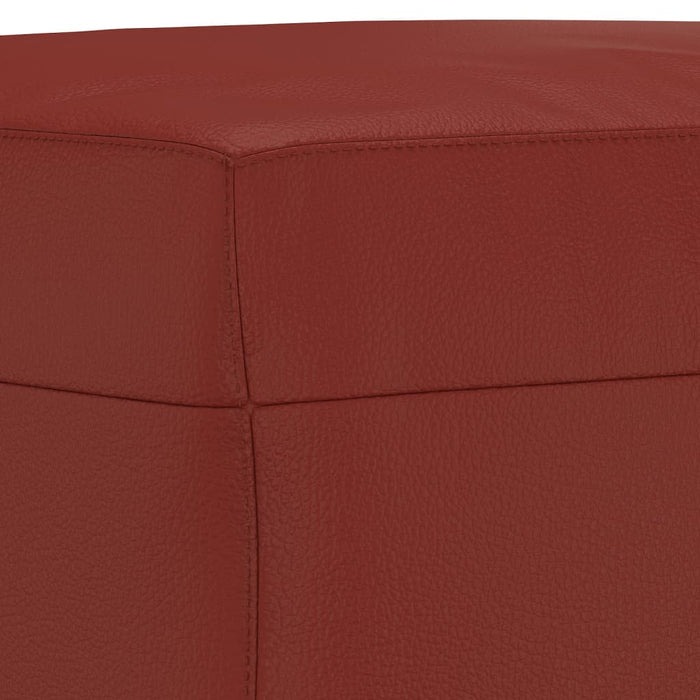 Panca Rosso Vino 100x35x41 cm in Similpelle 349463