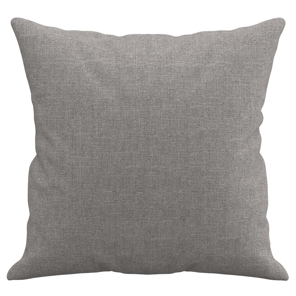 Cuscini Decorativi 2 pz Grigio Chiaro 40x40 cm in Tessuto cod mxl 52262