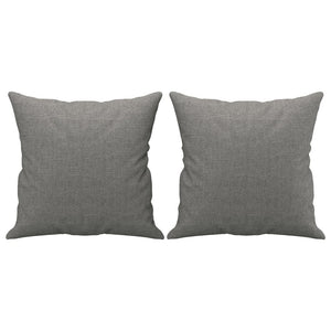 Cuscini Decorativi 2 pz Grigio Scuro 40x40 cm in Tessuto