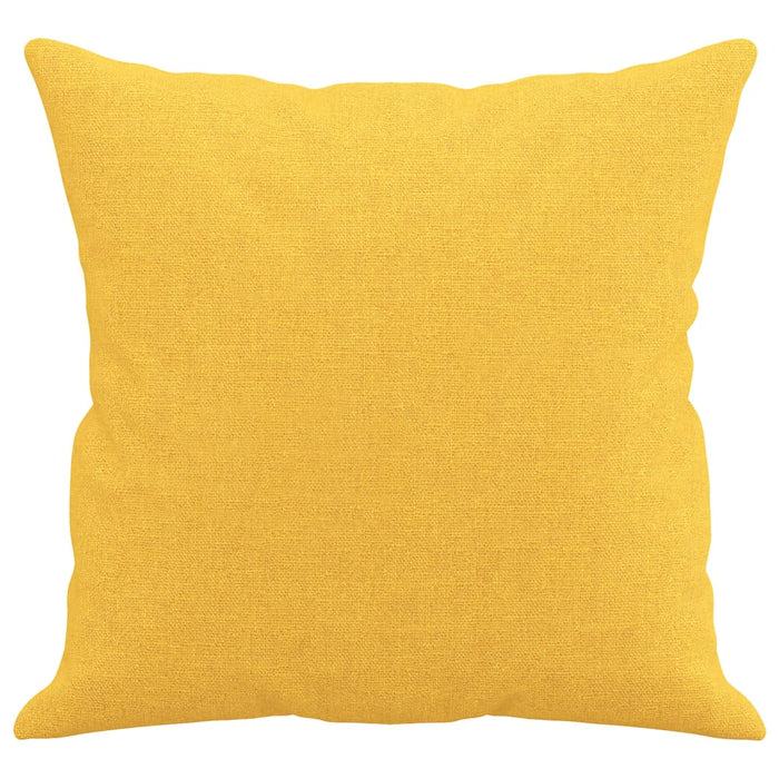 Cuscini Decorativi 2 pz Giallo Chiaro 40x40 cm in Tessuto cod mxl 46384