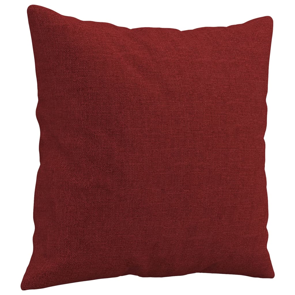 Cuscini Decorativi 2 pz Rosso Vino 40x40 cm in Tessuto cod mxl 41837