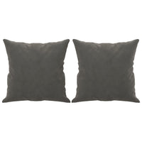 Cuscini Decorativi 2 pz Grigio Scuro 40x40 cm in Velluto 349486