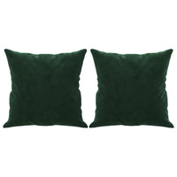 Cuscini Decorativi 2 pz Verde Scuro 40x40 cm in Velluto 349487