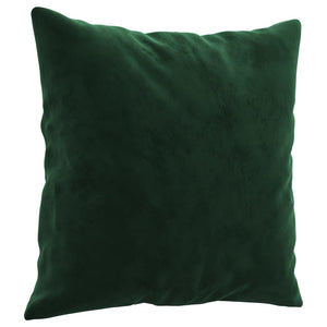 Cuscini Decorativi 2 pz Verde Scuro 40x40 cm in Velluto 349487