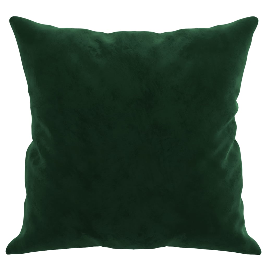 Cuscini Decorativi 2 pz Verde Scuro 40x40 cm in Velluto 349487