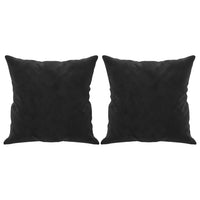 Cuscini Decorativi 2 pz Nero 40x40 cm in Velluto cod mxl 45400